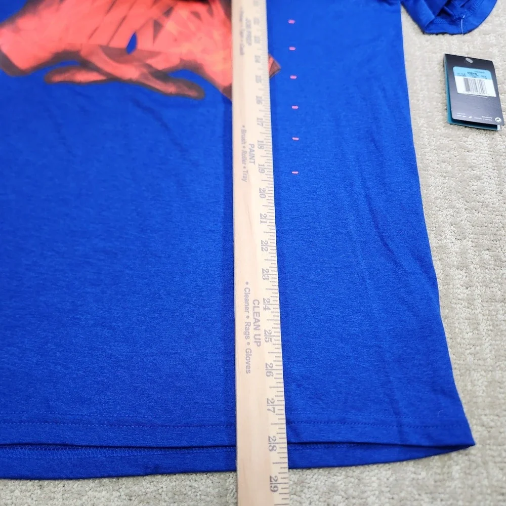 Nike Football Shirt Men Medium Dri Fit Blue Quick Dry UPF NEW Performance